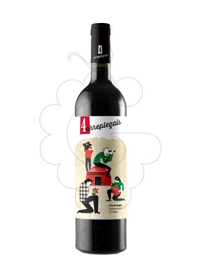 Foto 4 arreplegats negre 75 cl vi negre
