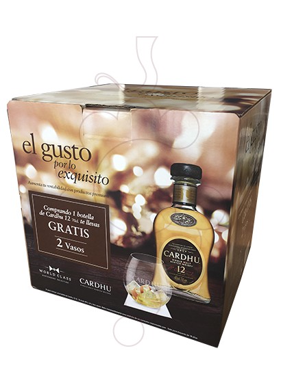 Foto Whisky Cardhu 12 Anys Pack (1 u + 2 gots)