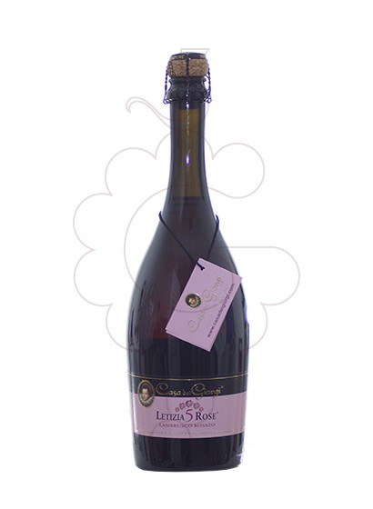 Foto Lambrusco Letizia 5 Rose Rosato Dolce vi escumós