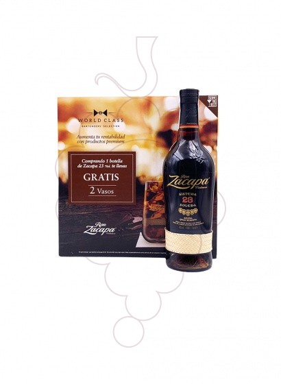 Foto Caixes regal Zacapa 23 Anys Pack (1 u + 2 gots)