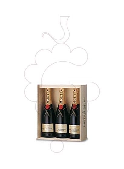 Foto Caixes regal Moet & Chandon Brut I. (Pack Fusta 3 u)