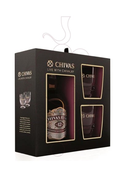 Foto Caixes regal Chivas 12 Anys Pack (1 u + 2 gots)