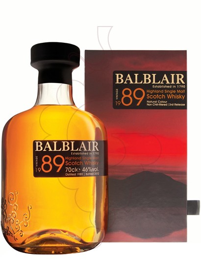 Foto Whisky Balblair Vintage 1989