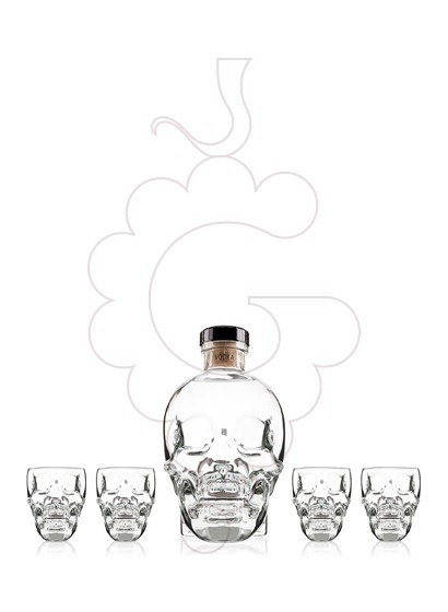 Foto Vodka Crystal Head Pack (1 u + 4 gots)