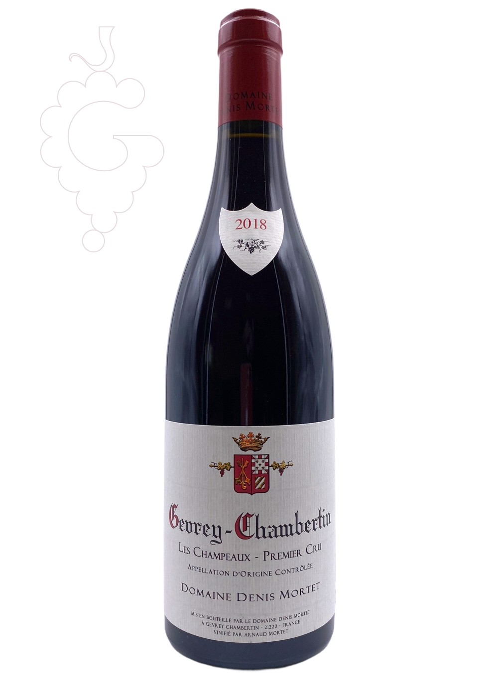 Foto Denis Mortet Gevrey-Chambertin 1er Cru Les Champeaux vi negre