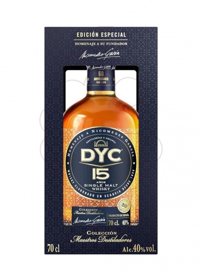 Foto Whisky Dyc 15 anys 70 cl