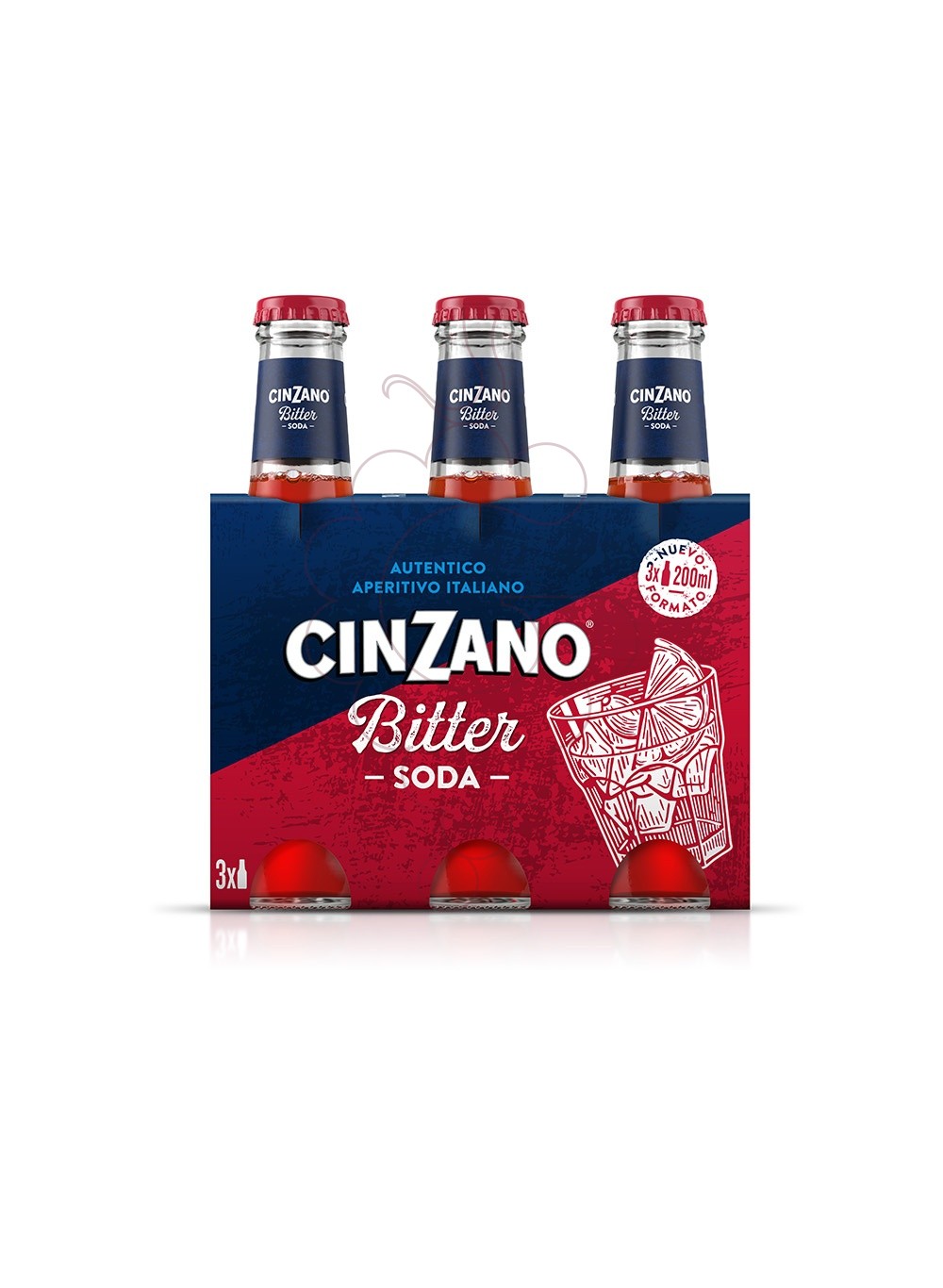 Foto Aperitiu Bitter cinzano soda  3x8 -nou