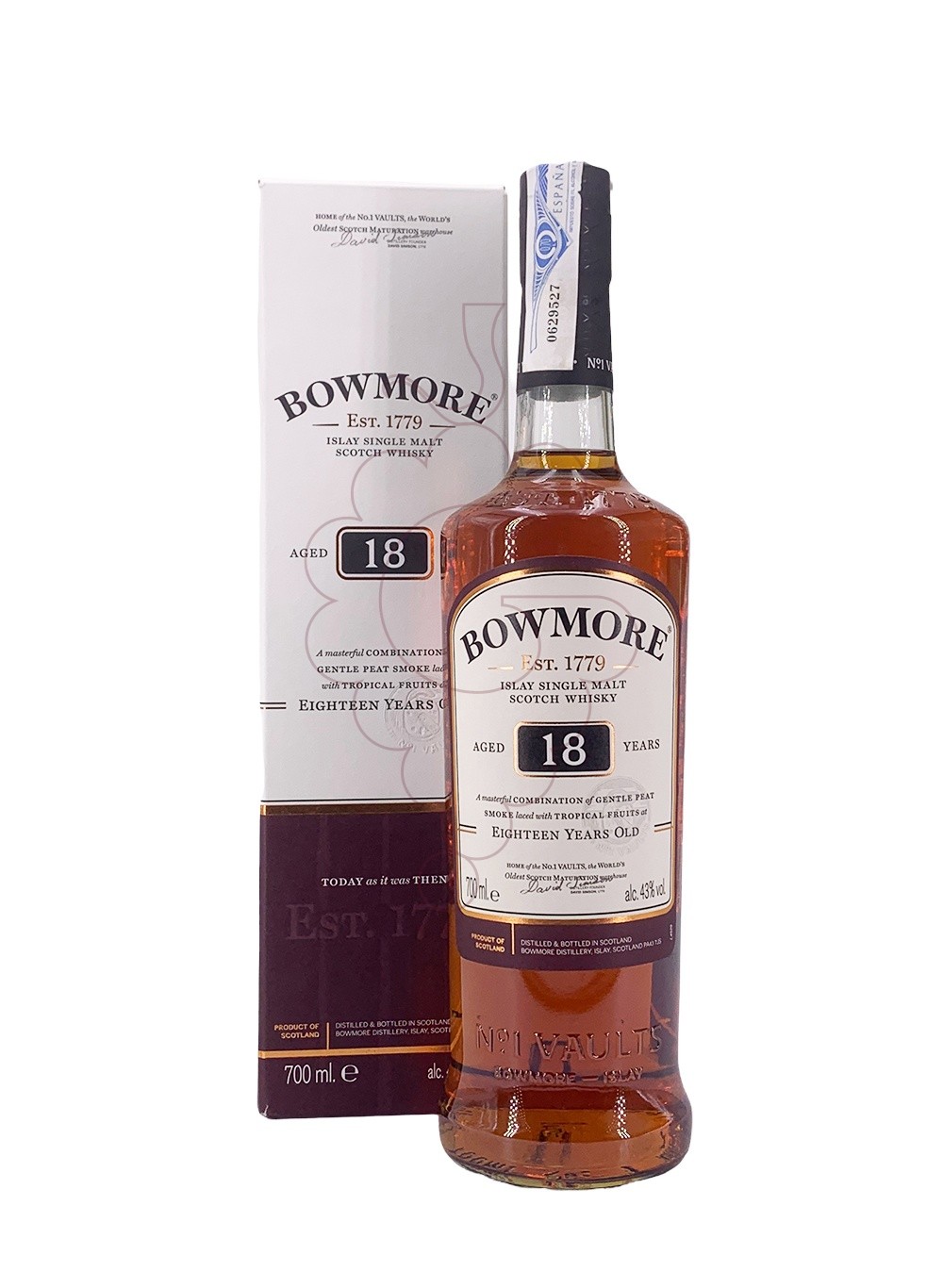 Foto Whisky Bowmore 18 Anys