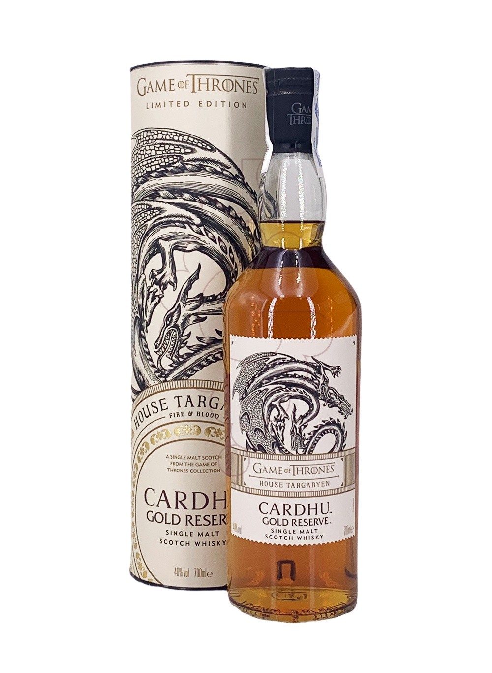 Foto Whisky Cardhu Gold Reserve House Targaryen Game of Thrones