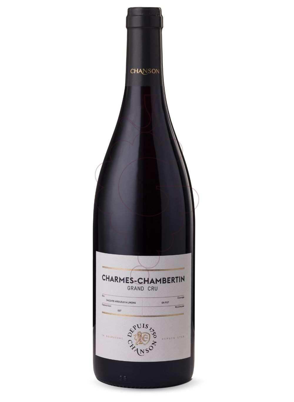 Foto Chanson Charmes-Chambertin Grand Cru vi negre