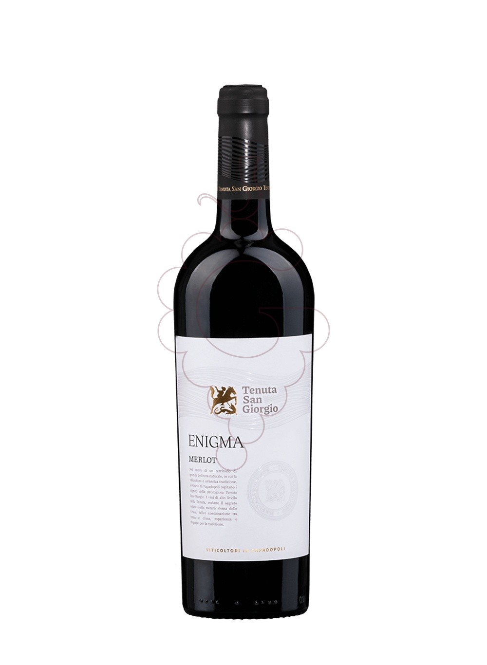 Foto Enigma merlot 75 cl vi negre