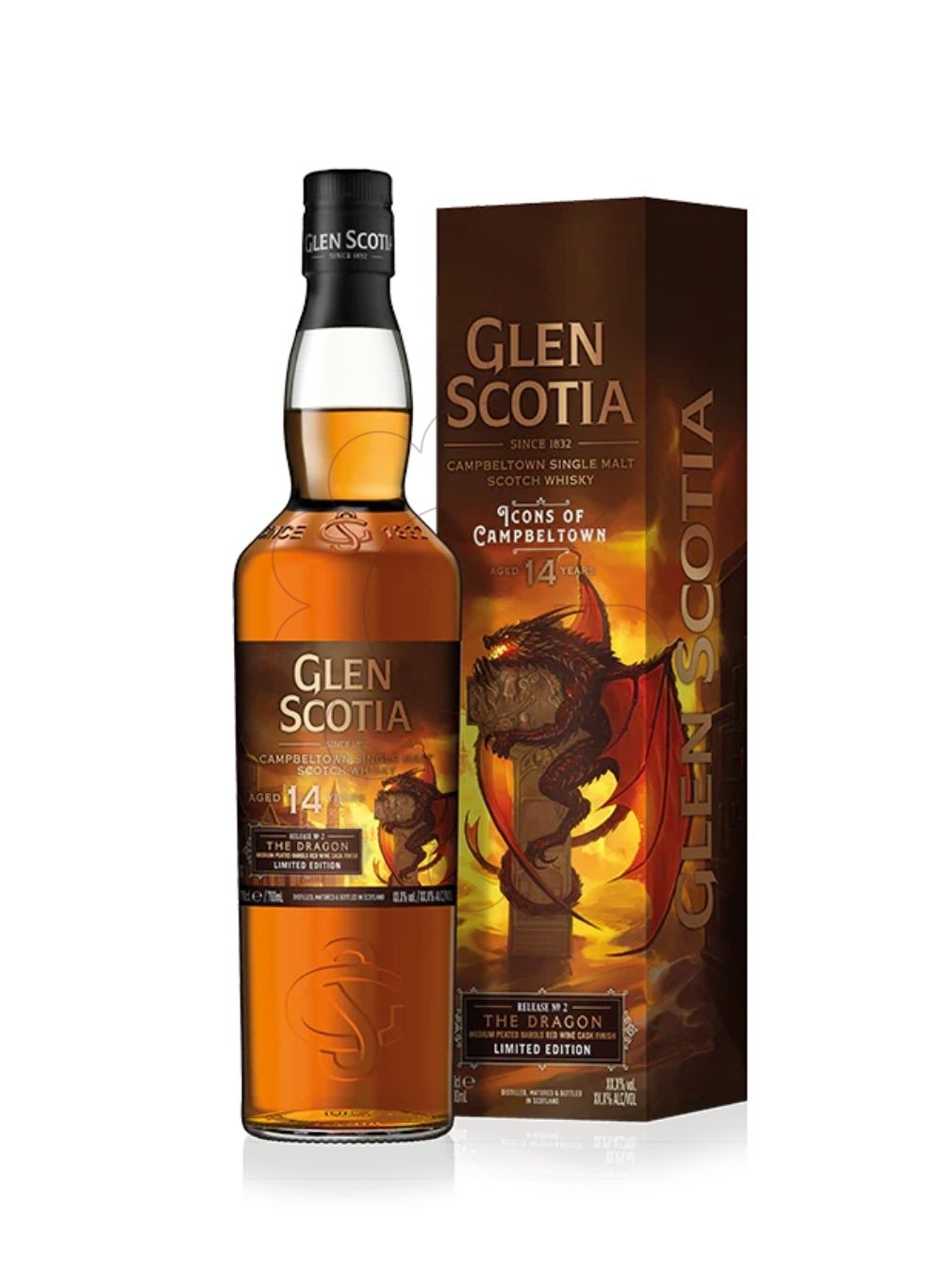 Foto Whisky Glen Scotia Medium Peated Barolo Red Wine Cask 14 Anys