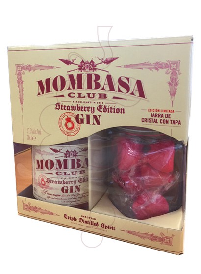 Foto Ginebra Mombasa Club Strawberry Pack (1 u + Jarra de Cristal)