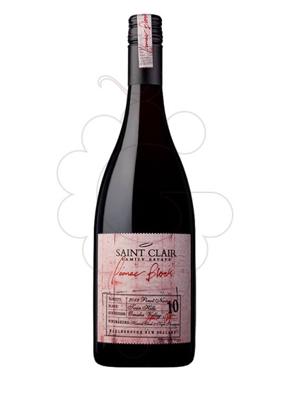 Foto Saint Clair Pioneer Block 10 Twin Hills Pinot Noir vi negre