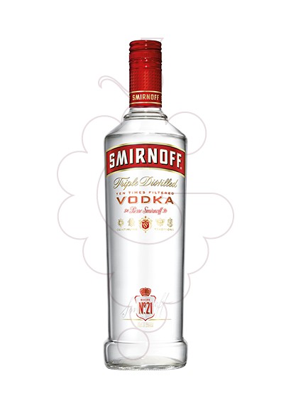 Foto Vodka Smirnoff Etiqueta Vermella