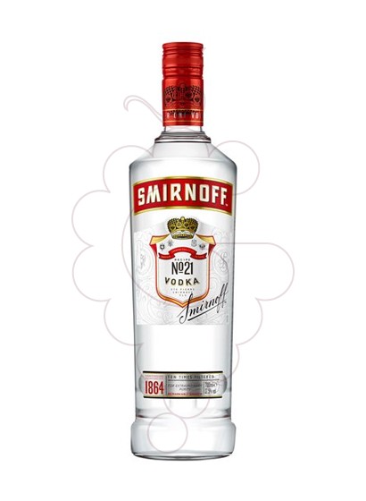 Foto Vodka Smirnoff Etiqueta Vermella no emplenable